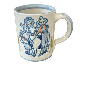 Louisville Stoneware Coffee Mug Cow‎ & Farmers